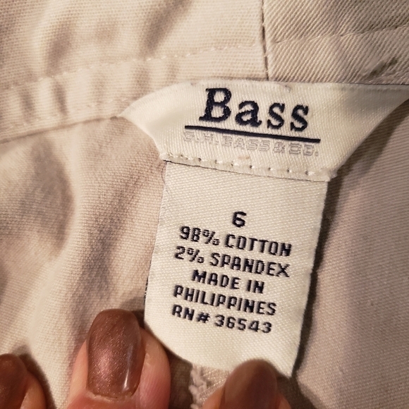 Bass Capris Stretch Stone 6 EUC Pockets - Picture 11 of 13